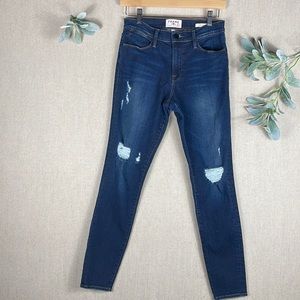 Frame Denim Dark Blue Skinny Jeans
